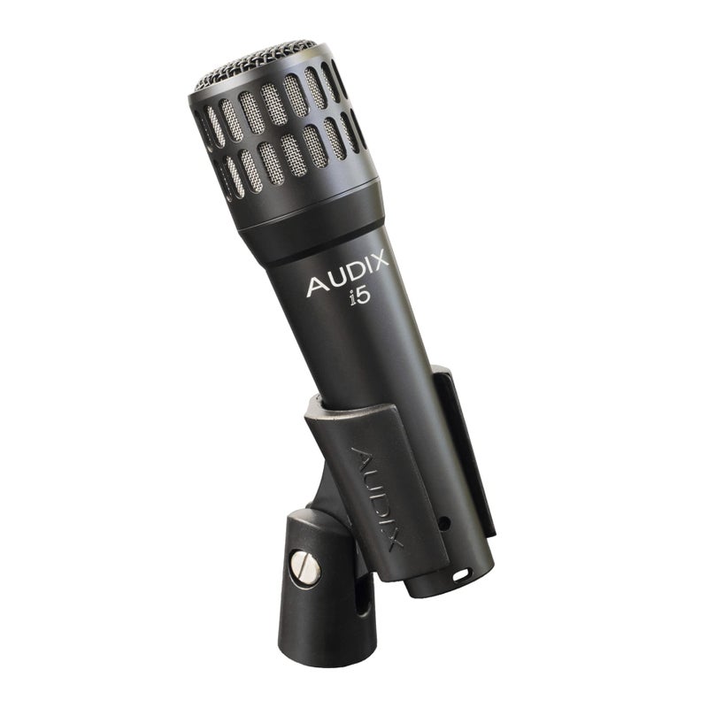 AUDIX i5 Dynamic Instrument Microphone: Pro Snare Mic/Guitar Amp Microphone - Black - Image 2